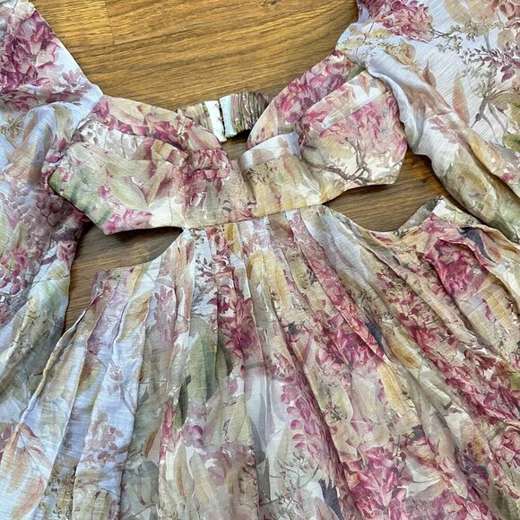 Urbani Moscow bralette floral cutout mini dress - Picture 5 of 11